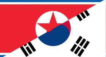 پرچم کره شمالی و کره جنوبی
